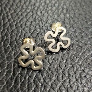 Vintage Sterling Silver Sixtar Earrings